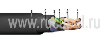 Кабель КГ 3х4+1х2,5