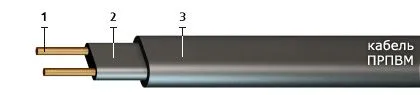 Кабель ПРПВМ 2х1,2